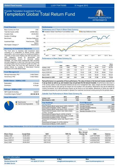 franklin templeton factsheet